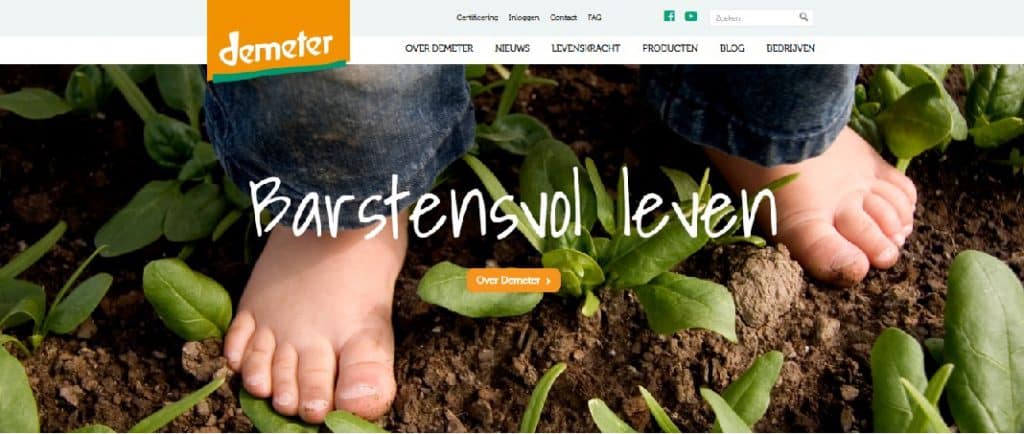Nieuwe website Demeter